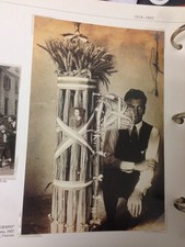 RIPRODUZIONE FOTO ALINARI  CELEBRAZIONE BATTAGLIA GRANO MORENGO 12X18 1927 (4) 