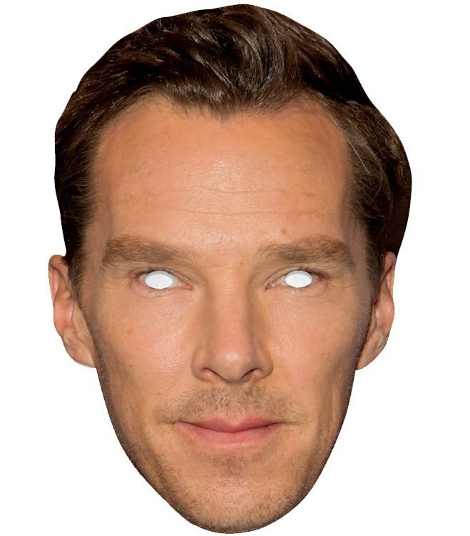Benedict Cumberbatch Celebrity 2D Card Party Face Mask Fancy Dress Up