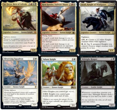 Custom Commander Deck - Syr Gwyn, Hero of Ashvale - Knights & Equipment -  NM | eBay