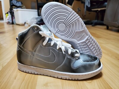 Size 8.5 - Nike Dunk High x Clot Silver Metallic 2022 DH4444-900 Card Included!