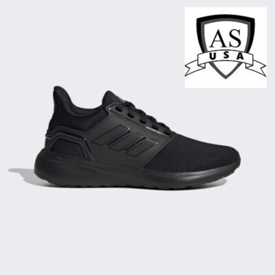 Adidas EQ19 Run Womens H02046 Triple Black Running Casual Athletic Shoes 5, 5.5