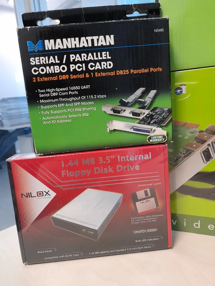 Stock varie schede PCI - floppy - firewire - parallele DB25 - serial DB9 - ATA - Immagine 4 di 4