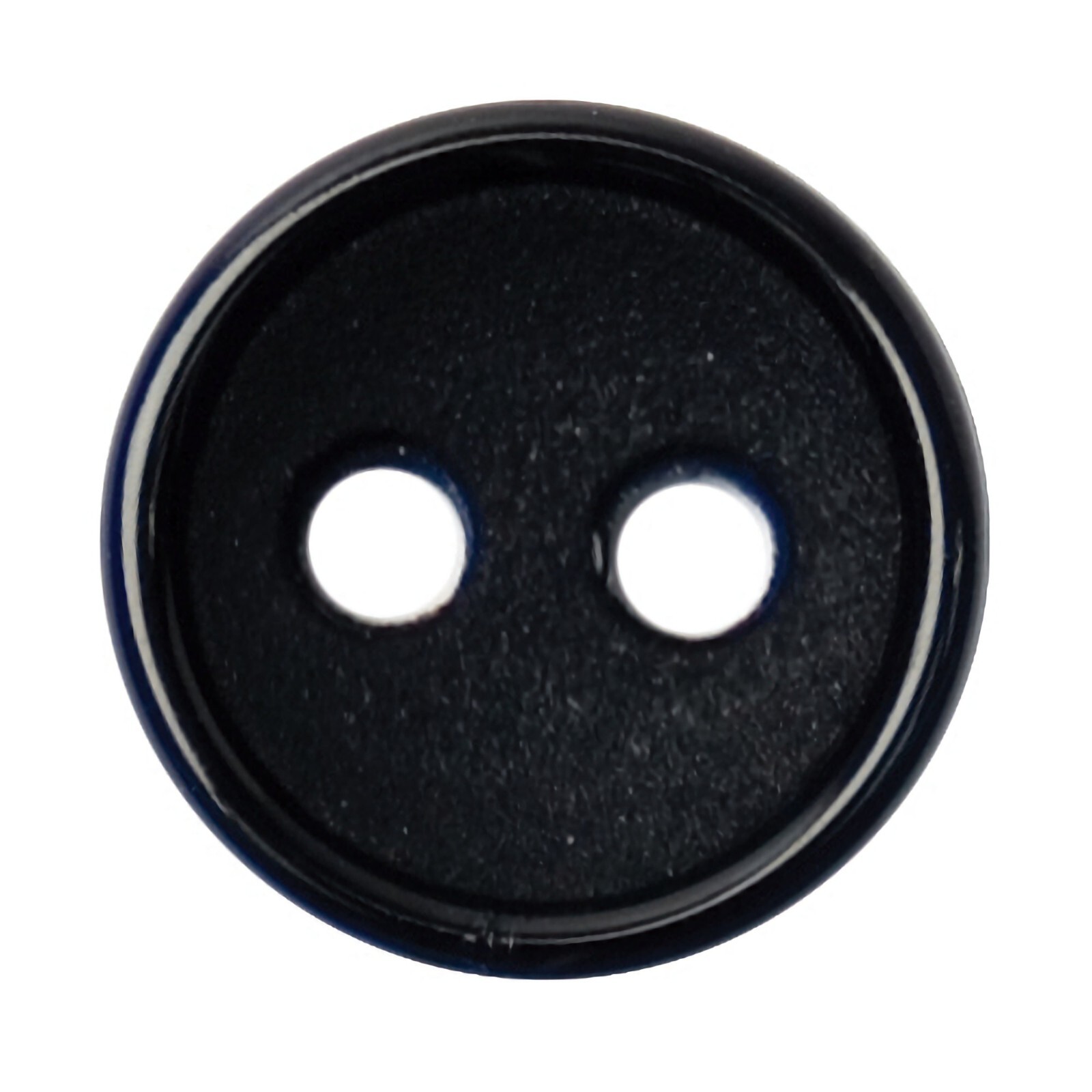 11mm Black Round Nylon Buttons, 11mm 2 hole buttons x 16, 2b187