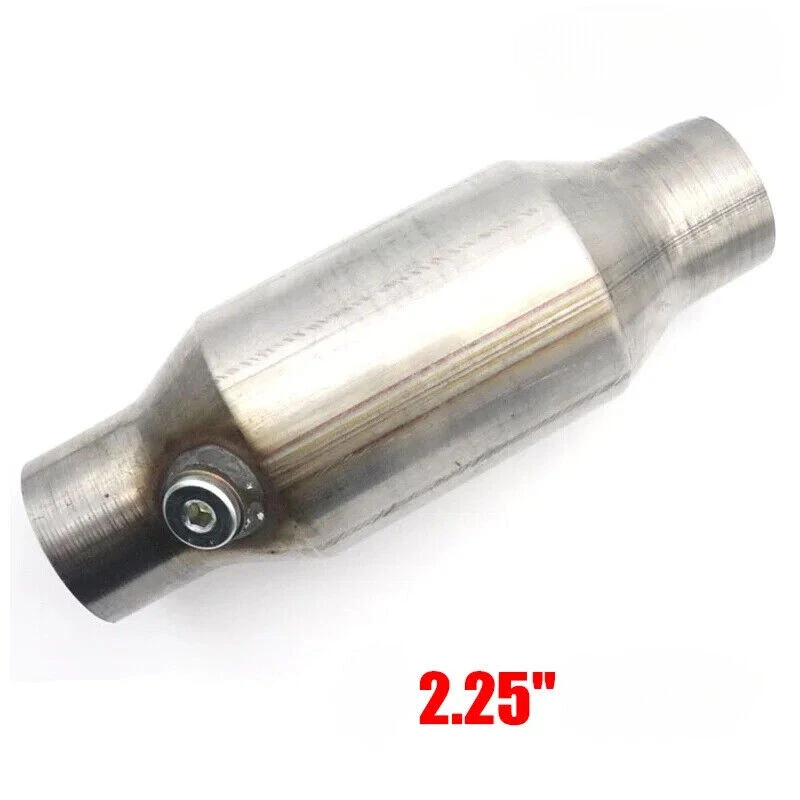 For Honda Accord 2.25" Universal Catalytic Cat Converter Weld-on W/ Heat Shield - Image 2 of 4