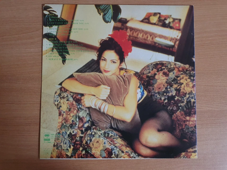 GLORIA ESTEFAN 14 TRACKS GREATEST HITS Korea Vinyl LP 1992 INSERT - Image 3 of 4