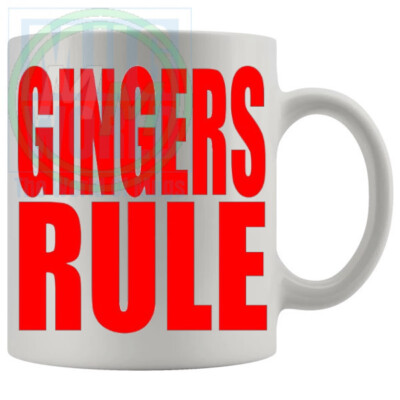 Gingers Rule Tasse für Ihn Ihre Freunde Kollegen