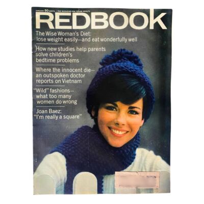 VTG Redbook Magazine January 1967 Vol 128 No. 3 Joan Baez ''I'm Really Square''