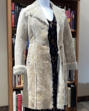 Vintage Shearling Leather , Perfect For Nyc,the It Jacket;timeless Transcending