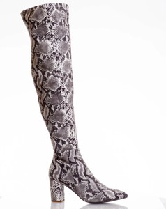 wide calf snakeskin boots