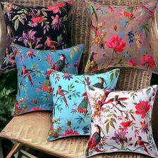 10PC Lot Of Velvet Bird Print Cushion Cover Decor Pillow Covers Wholesale Lot