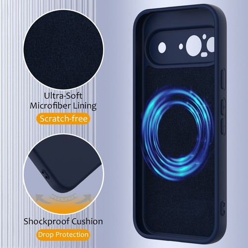 Magnetic Matte Soft Silicone Back case For Google Pixel 10 9 Pro XL 8 7 8A 9A 7A - Picture 14 of 60