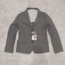 Ines De La Fressange Paris X Uniqlo Designer Women Checkered Coat Blazer Jacket