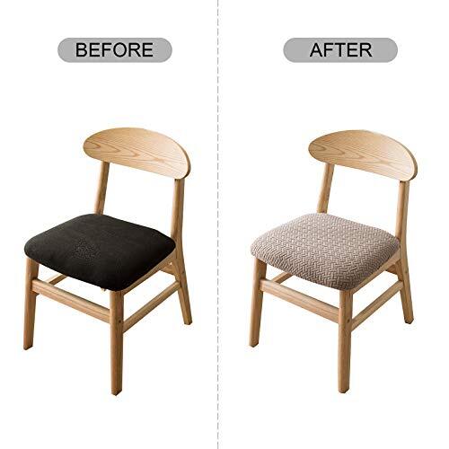 Seat Covers for Dining Room Chair Seat Slipcovers Kitchen Chair 6 PCS
