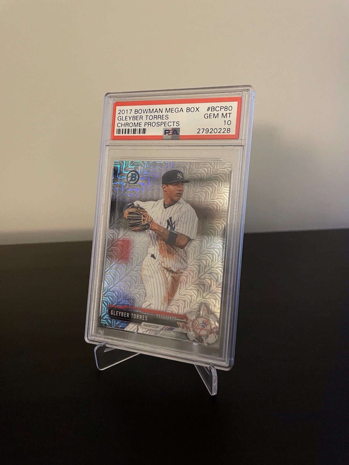 2017 Bowman Mega Box Gleyber Torres Chrome Prospects #BCP80 PSA 10