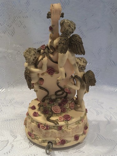 Vintage Heavenly Cherubs Herz Saiten musikalische Sammelfiguren Design Ltd - Bild 4 von 11