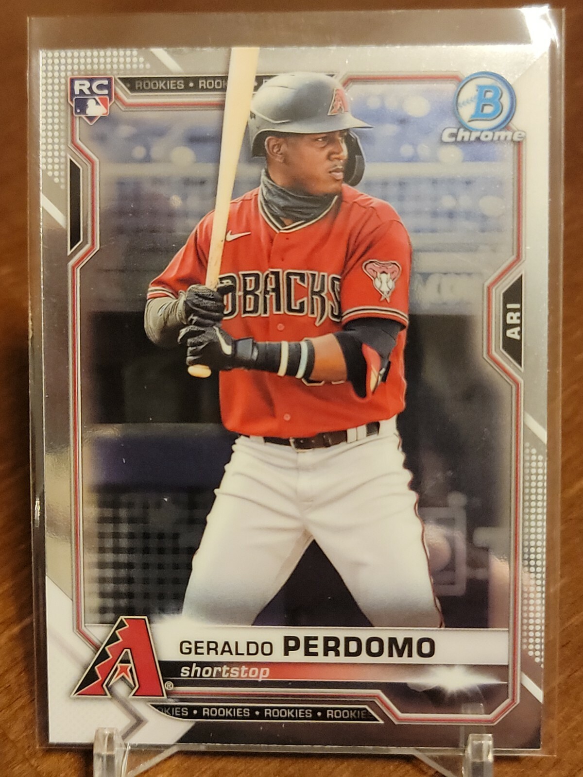 Geraldo Perdomo 2021 Bowman Chrome Rookie Card #98 Arizona Diamondbacks