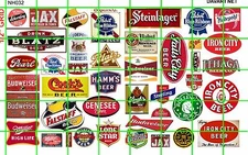 NH032 DAVE'S DECALS 1/2 Set N SCALE ASSORTED BEER ADVERTISING SET SEVERAL BRANDS
