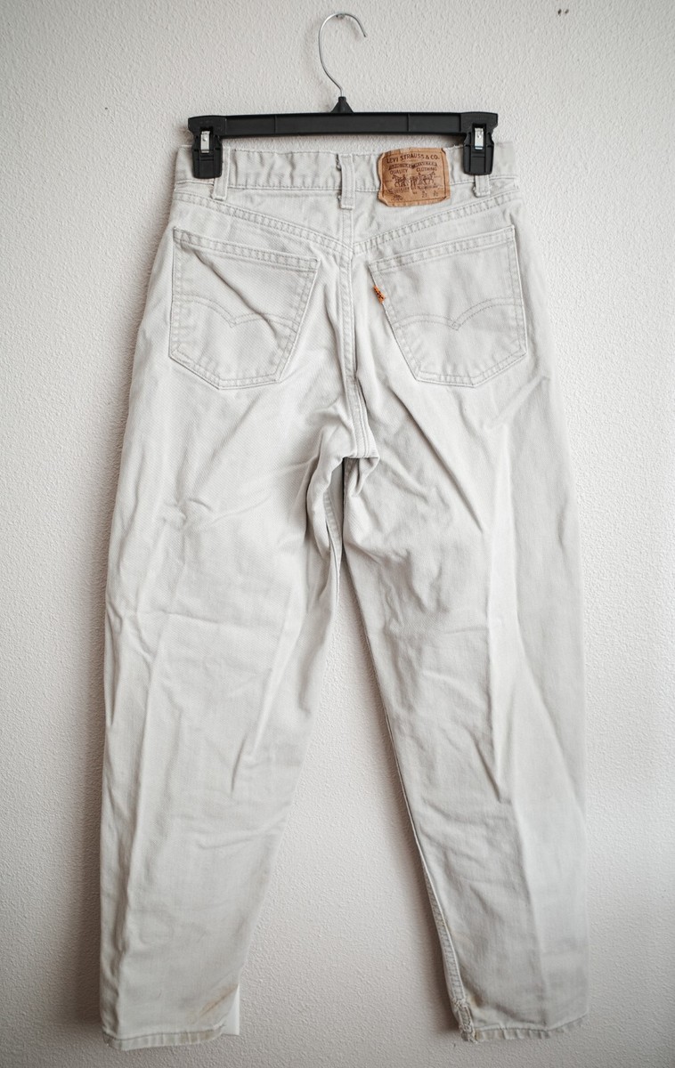 【希少】80s90s リーバイス560 オレンジタブMADE IN USA Vintage 80s Levi's 560 Student Jeans 27 X 30 USA Made White
