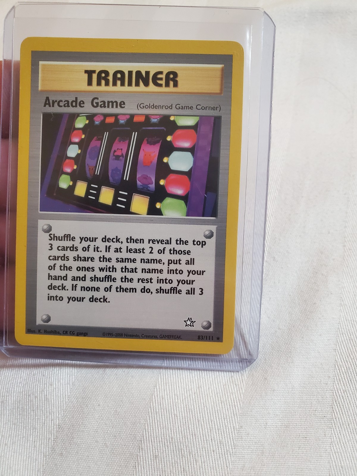 LP Arcade Game 83/111 Neo Genesis Regular Rare Vintage Pokemon Card
