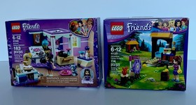 LEGO Friends: Emma's Deluxe Bdrm (41342) 41120 Camp Archery & 41043 retired NIB