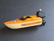 Vintage 1978 TOMY Ski Streak Speed Boat Mercu...