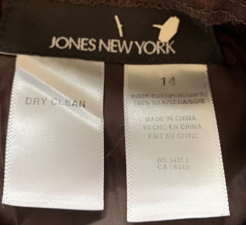 Jones New York Silk Evening Skirt Size 12-14 Plum Purple - Picture 3 of 3