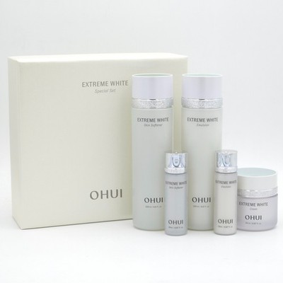 O HUI Extreme White 3pcs Special Set 5 Items Whitening Hydrating K-Beauty
