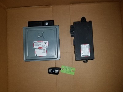 2007 TO 2010 BMW 528i E60 ECU DME ENGINE COMPUTER CAS 3 MODULE KEY IGNITION SET