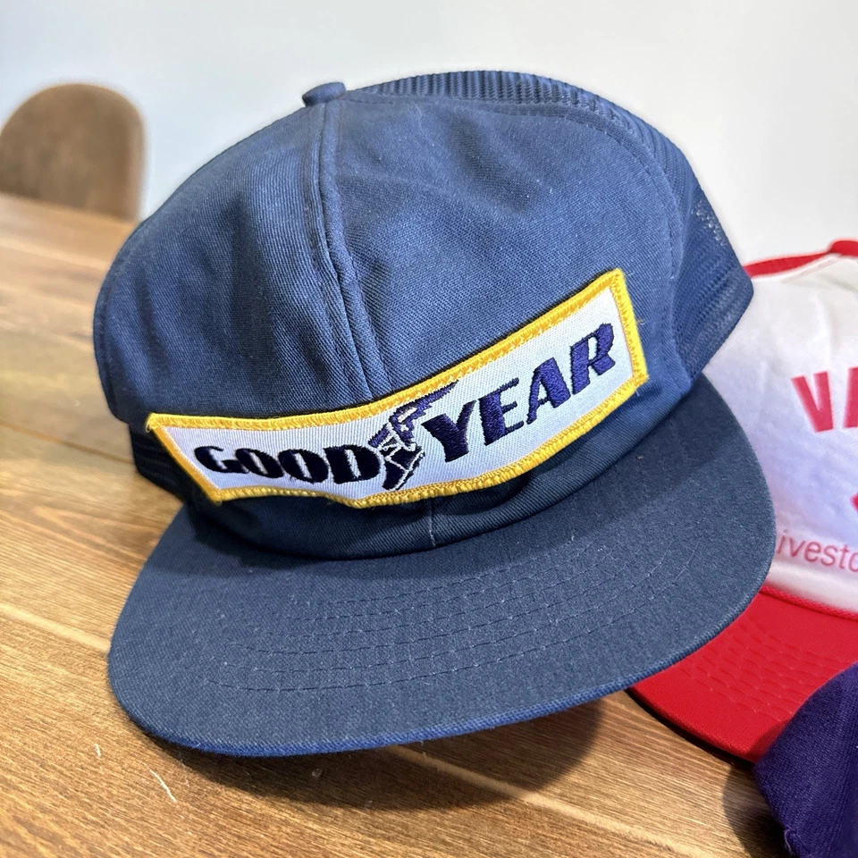 Paquete De Colección de 4 Gorra Snapback Goodyear PRCA Rodeo Ganado Malla Camionero Foto 2 de 4