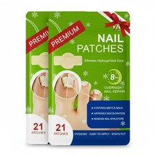 Premium Fungal Nail Patches Toenail Care Extra Fungus Strength 42 Pcs Nightti...