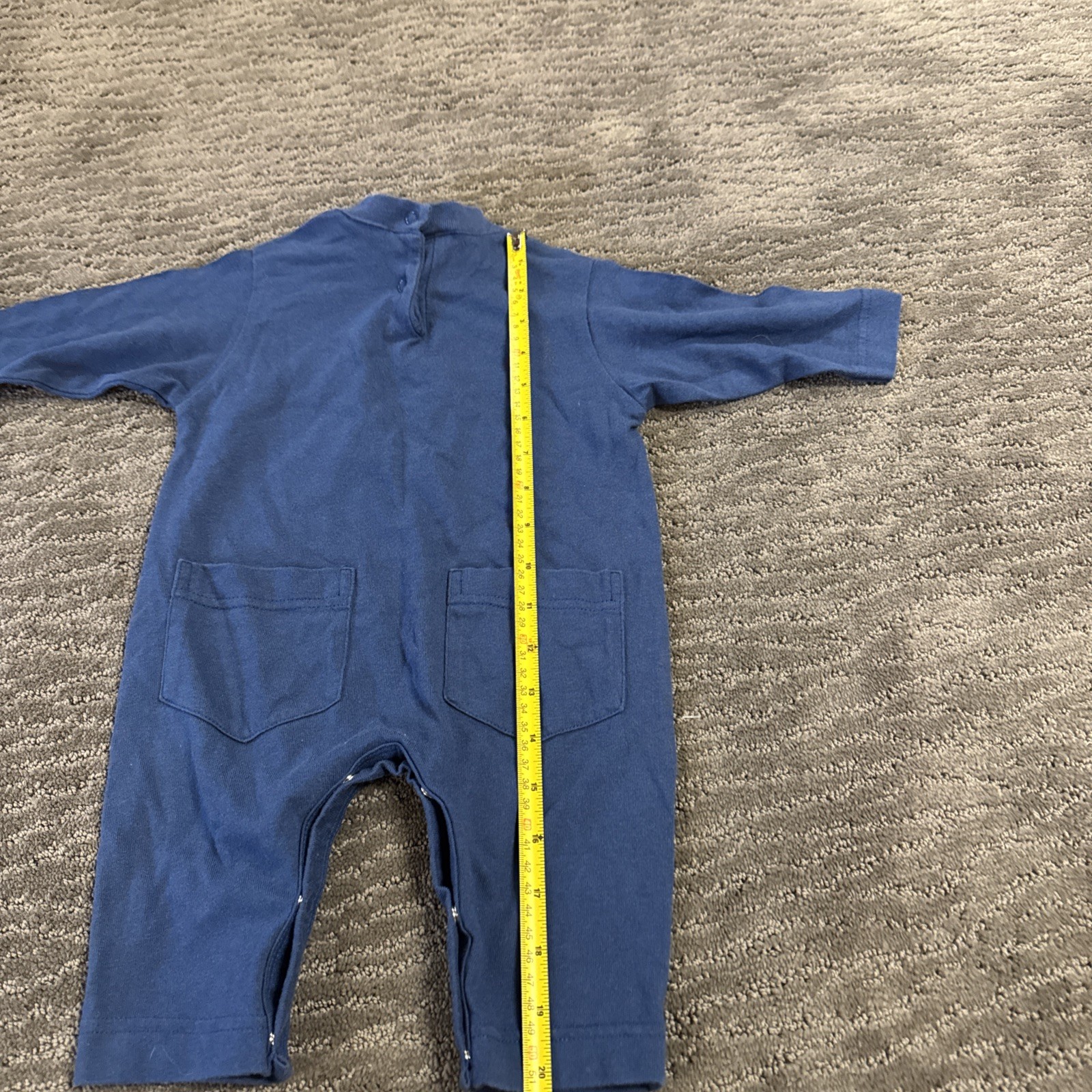 VTG '90s ACME Baby Coverall One Piece Suit 6 Mo Embroidered Looney Tunes Snaps