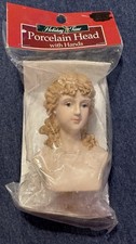 Vintage Holiday Time Porcelain Doll Angel Head Hands NEW