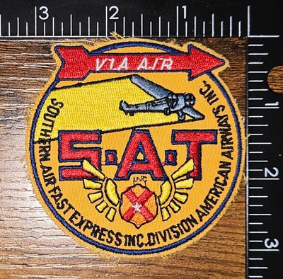 #ad Southern Air Fast Express Inc DIvision American Airlines VIA Air SAT Patch $19.99