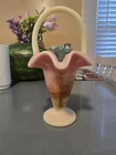 Fenton Burmese Satin Basket