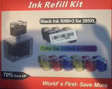 PG-285XL CL-286XL Ink Refill Kit for Canon Pixma TS7720 TS7722 TR7820 Printer 12