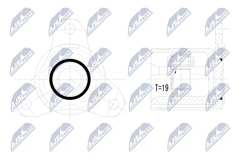 Hardy Disc,Longitudinal Wave Prop Shaft Fits for Vauxhall Mokka 4X4 12 Rear,L = - Image 8