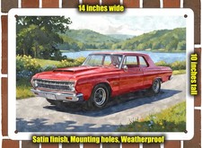 Metal Sign - 1964 Plymouth Savoy 2 Watercolor - 10x14