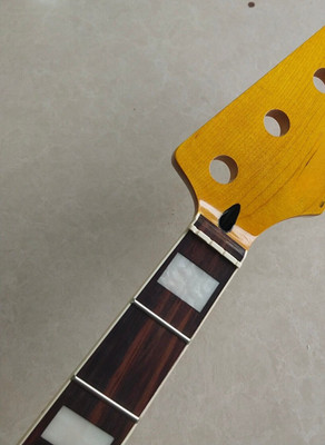 4 string Maple J bass guitar neck 20 fret 34inch Rosewood Fretboard yellow