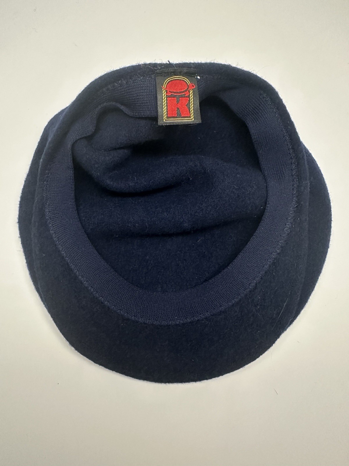 Vintage Kangol Wool Cabbie Newsboy Mens Beret Ivy Hat Blue RARE Turtle Logo NEW image 6