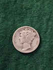 1921-D Denver Mint Silver Mercury Dime Fine Condition Key Date