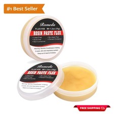2 Jar Solder Flux Paste - Non-Corrosive Rosin for Lead-Free Soldering Projects