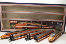 Lima HO 104500 A: TGV Triebwagen SNCF Zugset 5 teilig