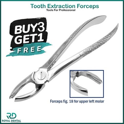 Tooth Extraction Forceps Fig 18 Upper Left Molar Extracting Surgical Instrument