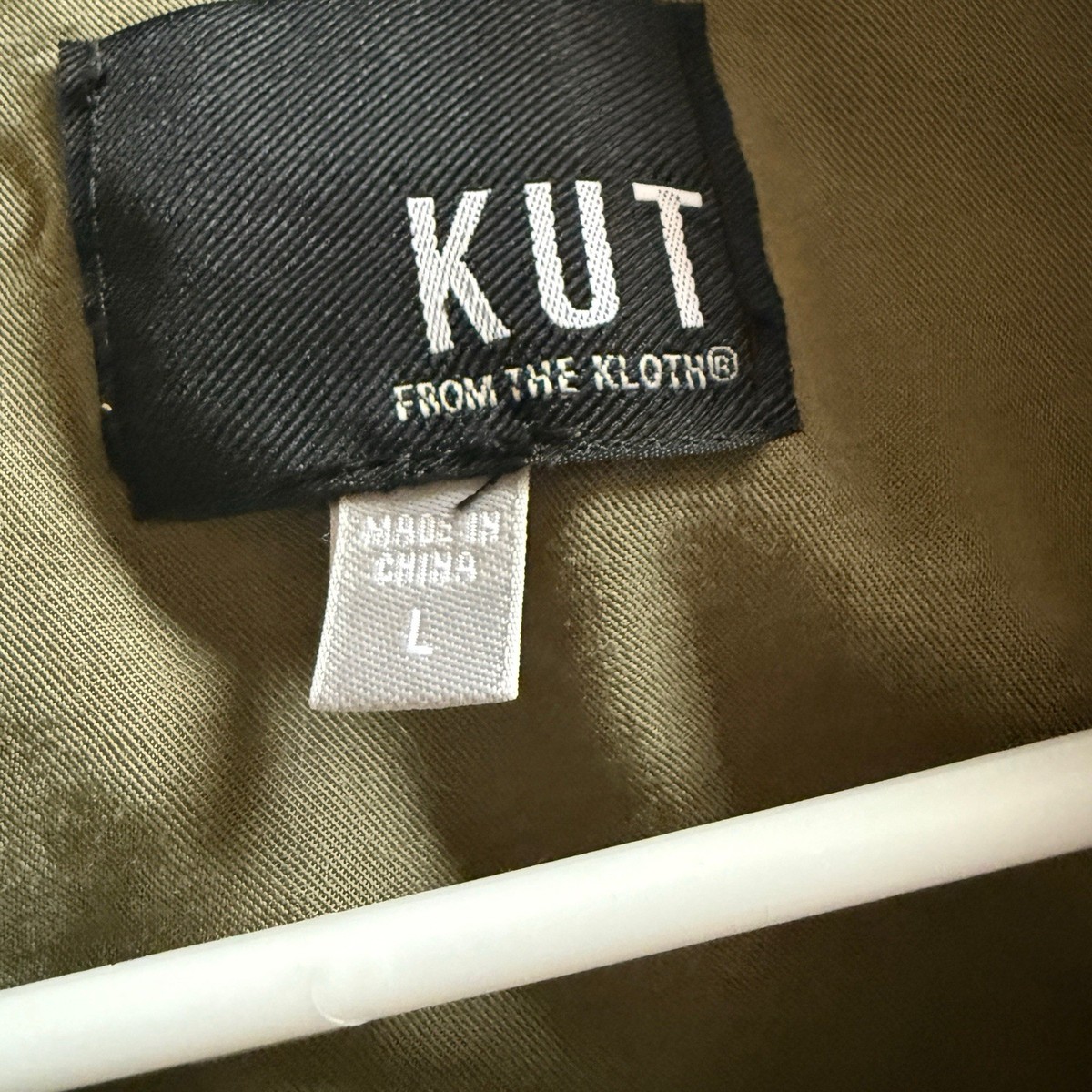 Kut From The Kloth Womens Lyocell Military Jacket Size L Green | eBay