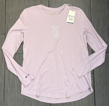 Figs Nurses Heart Long Sleeve Under Scrub Top Size Small Purple Supersoft