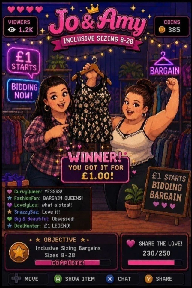 £1 Starts - Ladies Clothing Sizes 8-30 - New & Preowned Bargains!