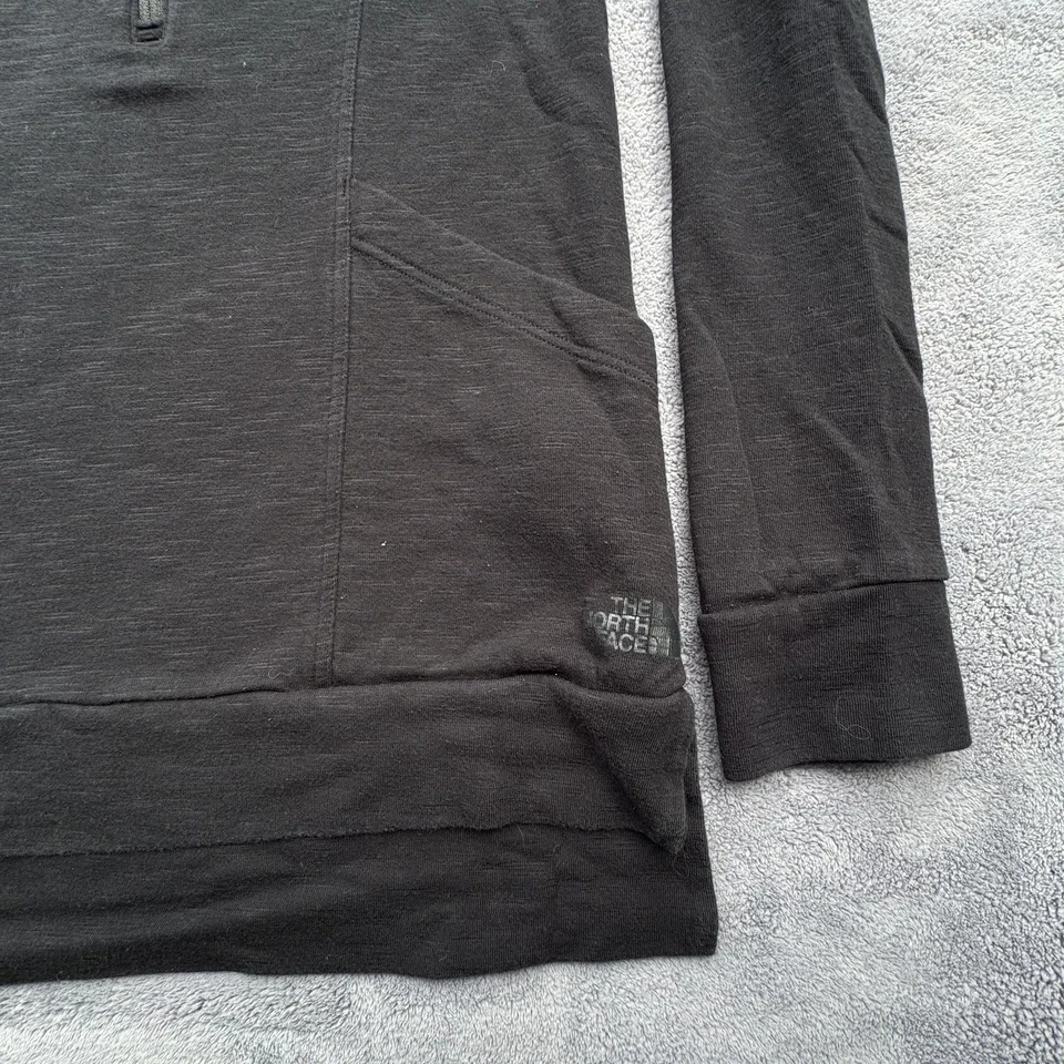 Sudadera con Capucha North Face Pullover Mujer Mediana Negra Túnica Longline Bolsillo F18 A3LND Foto 4 de 4