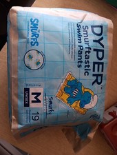 Dyper Disposable Swim Pants Size M 20-33lb. 19 pack NIP Free Shipping Z114