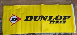 Dunlop Tires Vinyl Banner 3x8 ft Tire Shop Promo Banner