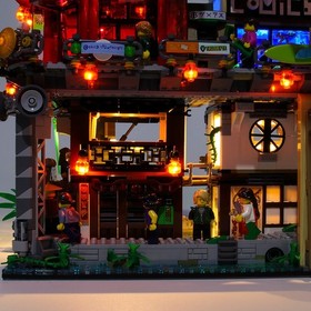 LED light Kit for LEGO 70620 Ninjago City Building Block Lighting